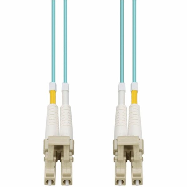 AddOn 8m LC (Male) to LC (Male) Aqua OM4 Duplex Fiber OFNR (Riser-Rated) Patch Cable