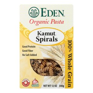 Eden Foods Organic Whole Kamut Spirals - Case of 6 - 12 oz.
