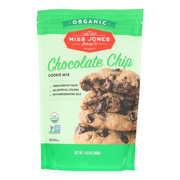 Miss Jones Baking Co Sea Salt Chocolate Chip Cookie Mix - Case of 6 - 13 OZ - Image 2