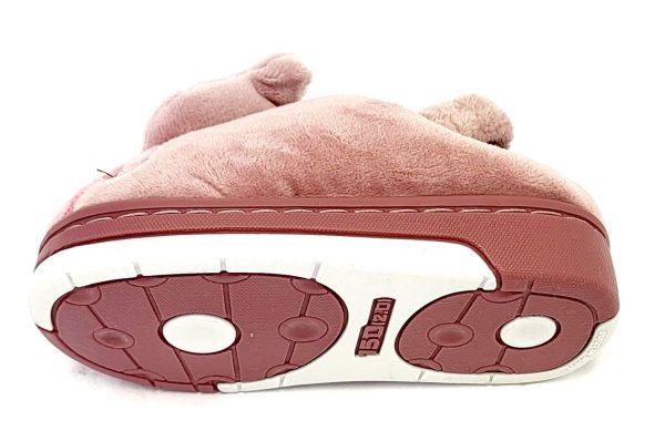 Kids House Shoes Faux Fur Slippers Pink - Image 3