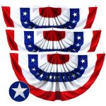 Fan Flag 4x8FT 3-Pack Embroidered Polyester By G128
