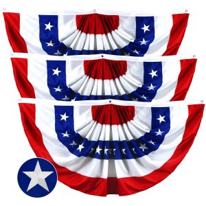 Fan Flag 4x8FT 3-Pack Embroidered Polyester By G128