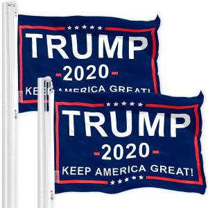 Trump Keep America Great 2020 Flag 3x5 Ft 2-Pack Printed 150D Polyester By G128