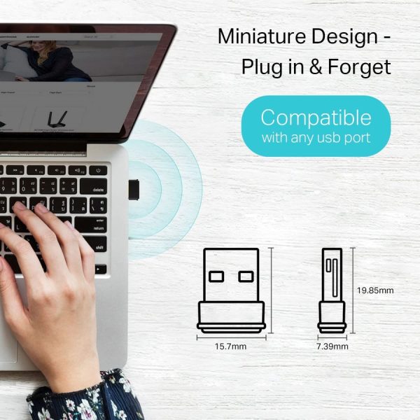 TP-Link Archer T3U Nano - AC1300 2.4G/5G Dual Band Nano USB WiFi Adapter for PC - Image 5