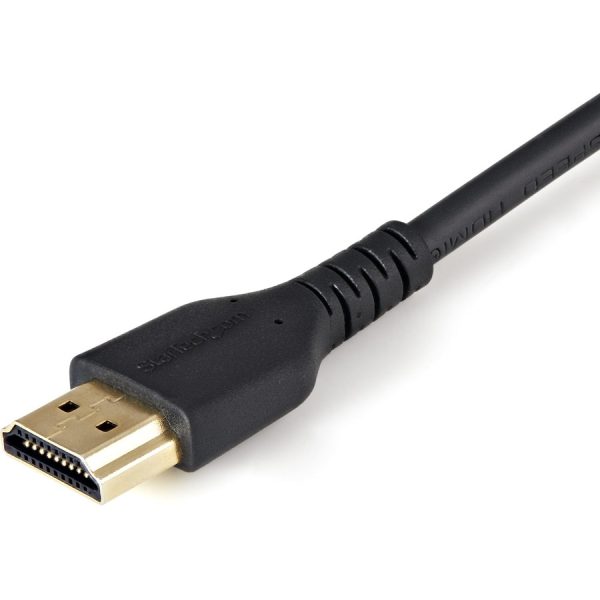 StarTech.com 2m(6ft) HDMI Cable with Locking Screw, 4K 60Hz HDR High Speed HDMI 2.0 Cable with Ethernet, Secure Locking Connector, M/M - Image 3