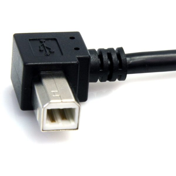 StarTech.com 3 ft A Right Angle to B Right Angle USB Cable - M/M - Image 2