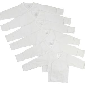 Preemie Long Sleeve Side Snap With Mitten  6 Packcuff Cs_071p_071p