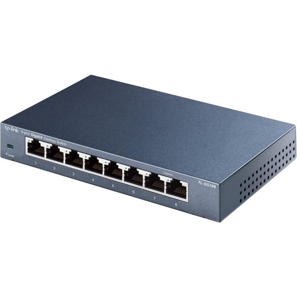 TP-LINK TL-SG108 - 8 Port Gigabit Unmanaged Ethernet Network Switch - Image 2