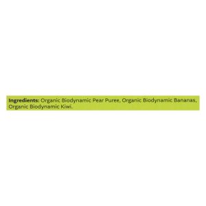 White Leaf Provisions - Baby Food Pear Ban Kiwi - Case of 6 - 3.2 OZ