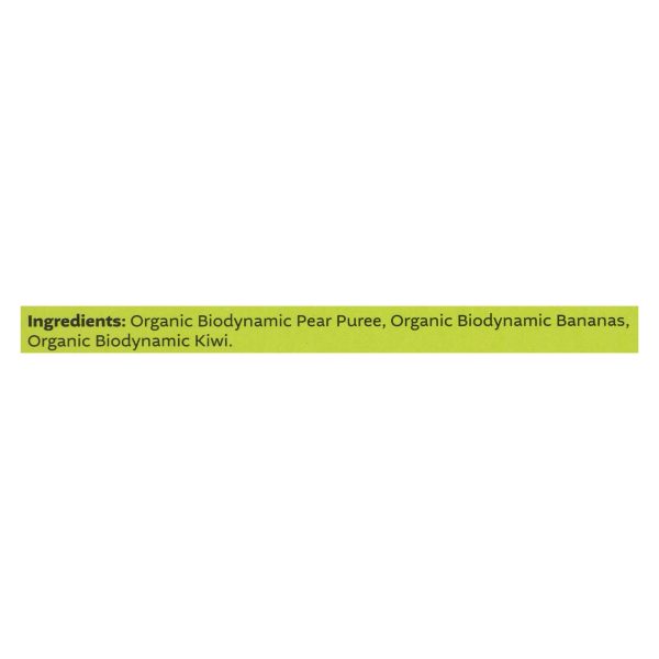 White Leaf Provisions - Baby Food Pear Ban Kiwi - Case of 6 - 3.2 OZ