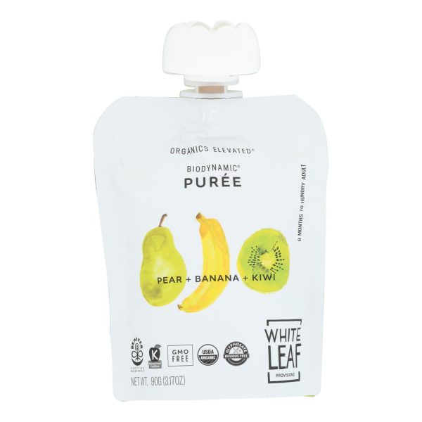 White Leaf Provisions - Baby Food Pear Ban Kiwi - Case of 6 - 3.2 OZ - Image 2