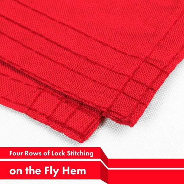 G128 Combo Pack: USA American Flag 3x5 Ft 150D Printed Stars & Peru (Peruvian) Flag 3x5 Ft 150D Printed - Image 5
