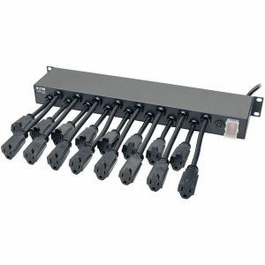 Eaton Tripp Lite Series 16-Outlet 1U Rack-Mount AC Charger Power Strip, 120V, 15A, 15 ft. (4.57 m) Cord