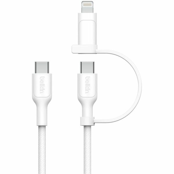 Belkin BoostCharge Pro 2-in-1 Cable with USB-C and Lightning Connector - Image 2