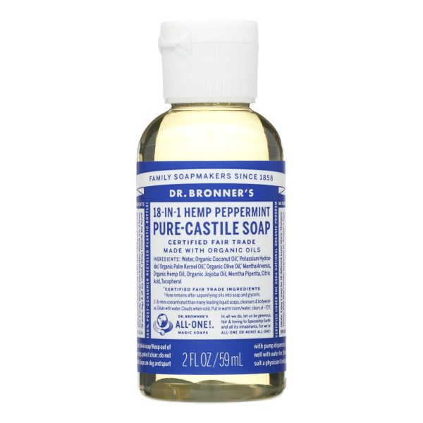 Dr. Bronner's - Castile Liquid Sp Pprmnt - Case of 12-2 FZ - Image 2