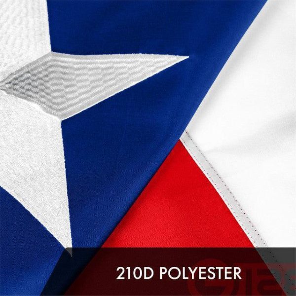 Texas TX State Flag 3x5 Ft 5-Pack Embroidered Polyester By G128 - Image 4