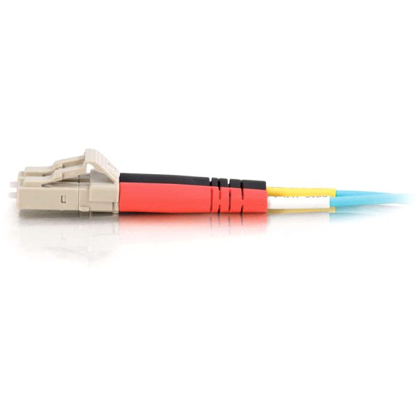 C2G 2m LC-LC 10Gb 50/125 OM3 Duplex Multimode PVC Fiber Optic Cable - Aqua - Image 4