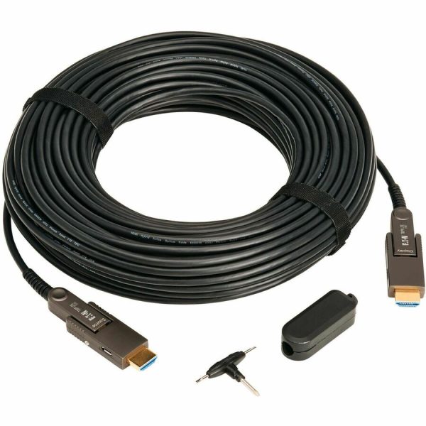 Eaton Tripp Lite Series 8K HDMI Fiber Active Optical Cable (AOC) with Detachable Connectors (M/M) - 8K UHD @ 60 Hz, HDR, HDCP 2.3, Black, 10 m (33 ft.) - Image 10