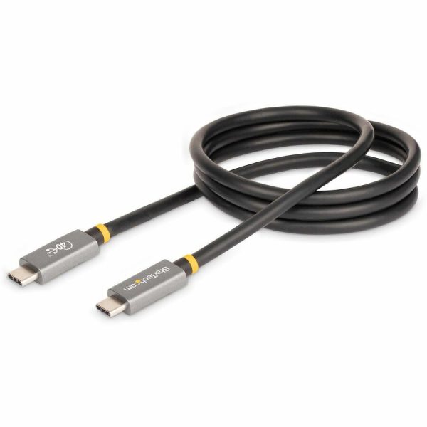 StarTech.com 3ft (1m) USB4 Cable, USB-IF Certified USB-C Cable, 40 Gbps, 100W, 8K 60Hz, Compatible w/Thunderbolt 4/3/USB 3.2, USB Type-C - Image 6