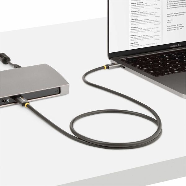 StarTech.com 3ft (1m) USB4 Cable, USB-IF Certified USB-C Cable, 40 Gbps, 100W, 8K 60Hz, Compatible w/Thunderbolt 4/3/USB 3.2, USB Type-C - Image 10