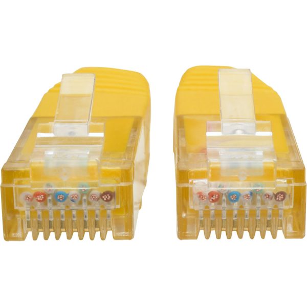 Eaton Tripp Lite Series Cat6 Gigabit Molded (UTP) Ethernet Cable (RJ45 M/M), PoE, Yellow, 2 ft. (0.61 m) - Image 2