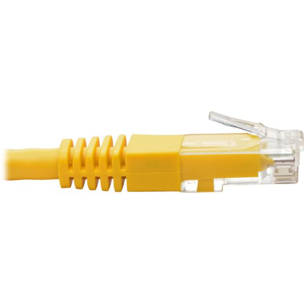 Eaton Tripp Lite Series Cat6 Gigabit Molded (UTP) Ethernet Cable (RJ45 M/M), PoE, Yellow, 2 ft. (0.61 m) - Image 3