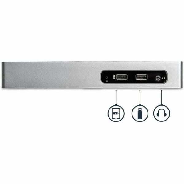 StarTech.com USB 3.0 Docking Station - Dual Monitor Laptop Dock with HDMI & DVI/VGA - 6x USB Type-A Hub, GbE - Universal Windows & Mac - Image 3