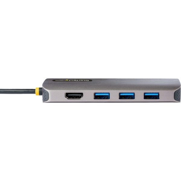 StarTech.com USB C Multiport Adapter, 4K 60Hz HDMI HDR10 Video, 3 Port 5Gbps USB-A Hub, 100W PD Pass-Through, GbE, SD/MicroSD, Mini Dock - Image 3