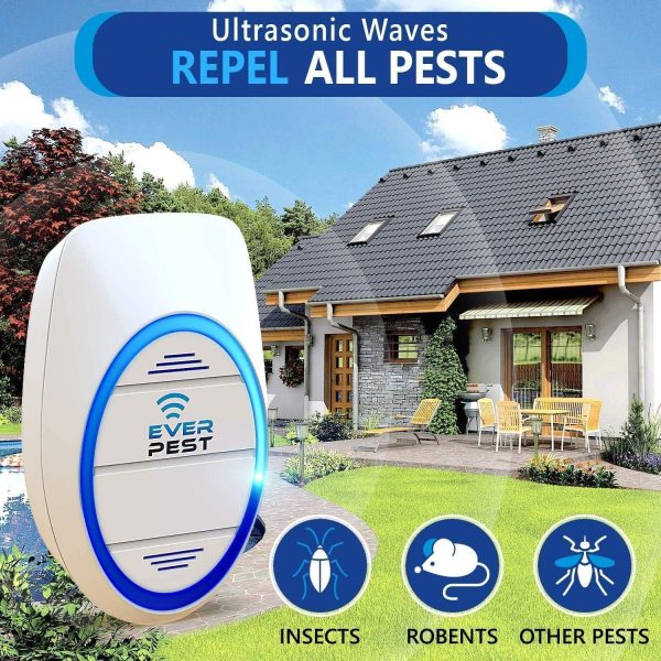 Ultrasonic Pest Control Repeller Plug in 2 Pack  Insect Control Defender Cockroach Ants Mice Fly Rat Bedbug Spider Squirrel Roach Bed Bug Mouse Rodent Mosquito - Image 2