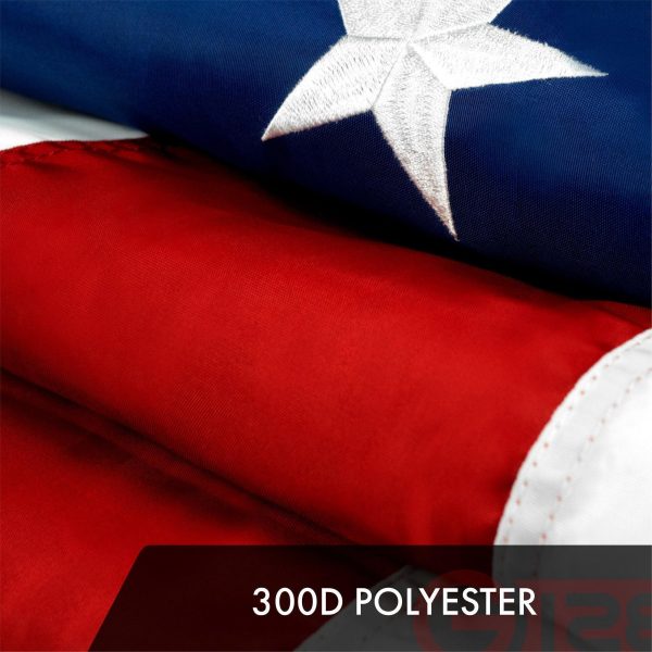USA American Flag 10x15FT 10-Pack Embroidered Polyester By G128 - Image 4