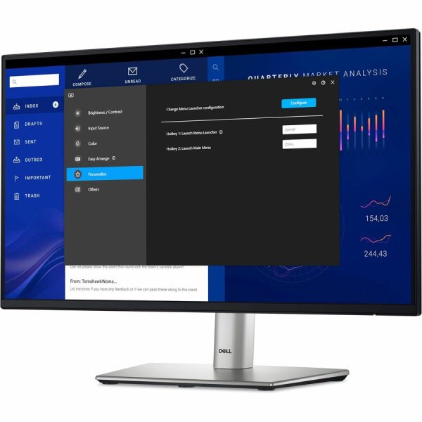 Dell P2225H 22" Class Full HD LED Monitor - 16:9 - Black, Silver - Image 5