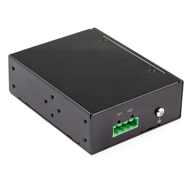 StarTech.com Industrial Gigabit PoE Injector - High Speed 90W 802.3bt PoE++ 52V-56VDC Ultra Power Over Ethernet/UPoE Injector -40C to +75C - Image 2
