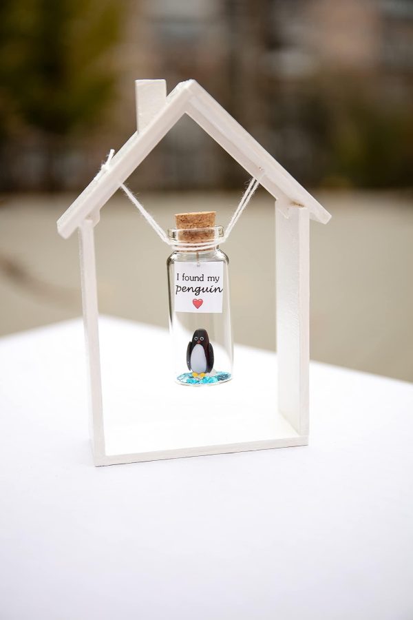 Cute and Kawaii Anniversary Presents   Personalized Love Gifts for Boyfriend Girlfriend   Romantic Gift for Her Him (Black and White Penguin   I Found My Penguin in Teal Gift Box) - Image 7