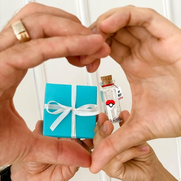 Cute Anniversary Present For Girlfriend or Boyfriend Unique Game Inspired Romantic Bottle For Him Anniversary Love Wish Jar For Husband (Teal Box My Best Catch) - Image 6