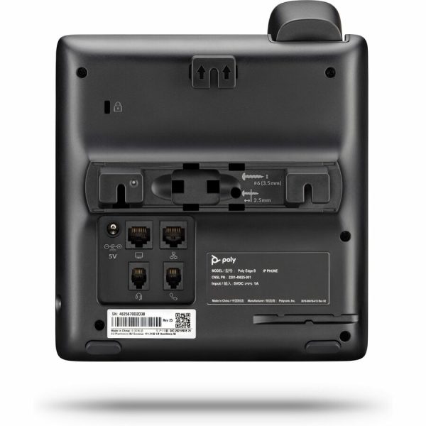 Poly Edge B20 IP Phone - Corded - Corded - Desktop, Wall Mountable - Black - Image 3