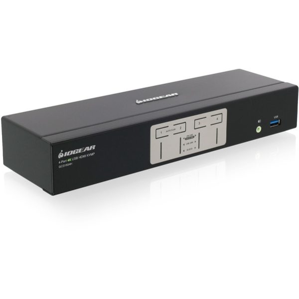 IOGEAR 4-Port 4K KVMP Switch with HDMI Connection, USB 3.0 Hub, and Audio (TAA) - Image 4