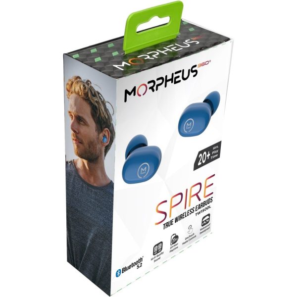Morpheus 360 Spire True Wireless Earbuds - Bluetooth In-Ear Headphones with Microphone - TW1500L - Image 2