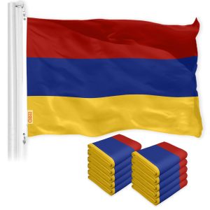 G128 10-Pack: Armenia Armenian Flag 3x5 FT Printed 150D Polyester