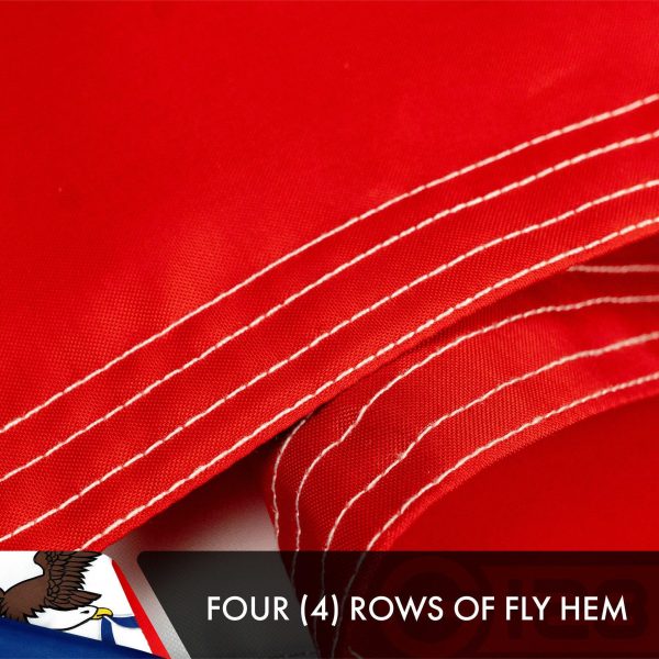 Iowa IA State Flag 3x5 Ft 3-Pack Double-sided Embroidered Polyester By G128 - Image 5