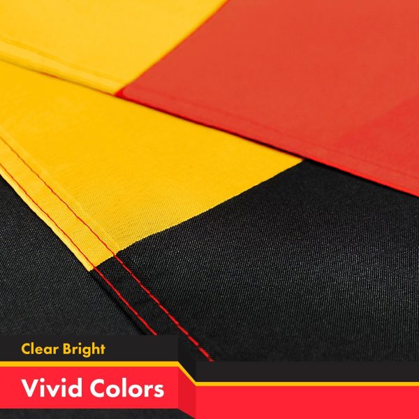 G128 Combo Pack: USA American Flag 3x5 Ft 150D Printed Stars & Belgium (Belgian) Flag 3x5 Ft 150D Printed - Image 4