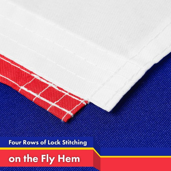 G128 3 Pack: Russia Russian Ensign Flag | 3x5 Ft | LiteWeave Pro Series Printed 150D Polyester | Country Flag, Vibrant Colors, Brass Grommets, Thicker and More Durable Than 100D 75D Polyester - Image 5