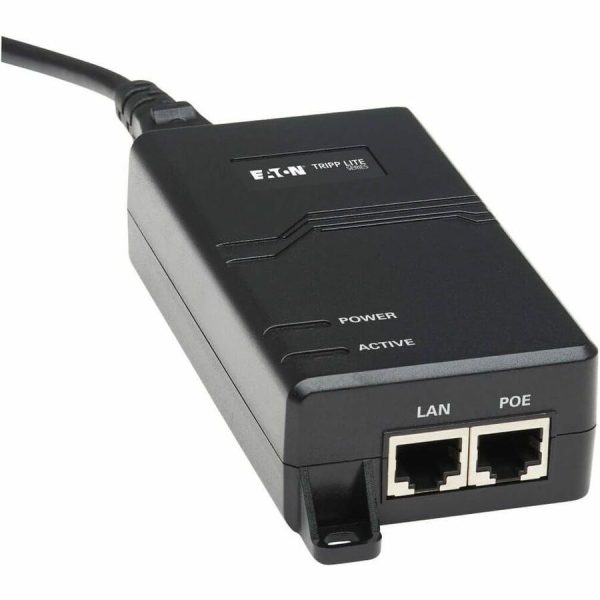 Eaton Tripp Lite Series Gigabit PoE+ Midspan Active Injector - IEEE 802.3at/802.3af, 30W, 1 Port, International Power Cords - Image 2