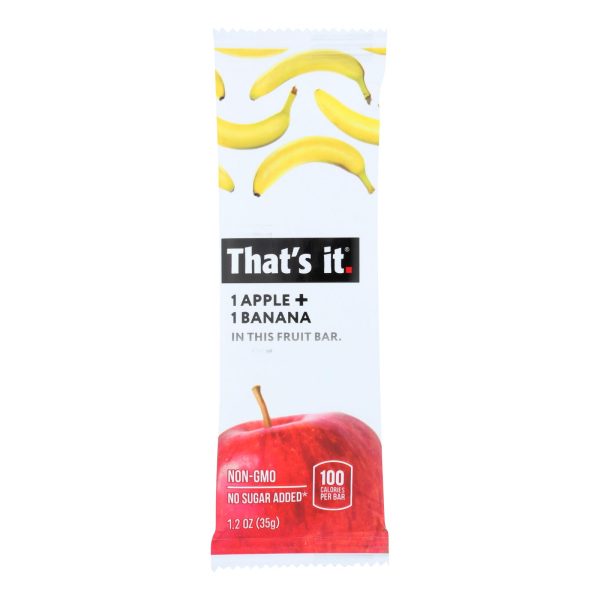 That's It Fruit Bar - Apple and Banana - Case of 12 - 1.2 oz - Image 2