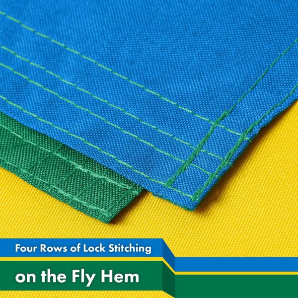 G128 Combo Pack: American USA Flag 3x5 Ft & Rwanda Rwandan Flag 3x5 Ft | Both LiteWeave Pro Series Printed 150D Polyester, Brass Grommets - Image 5