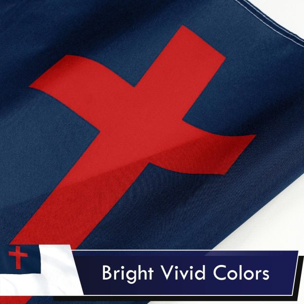 Christian Religious Cross Flag 75D Printed Polyester 3x5 Ft - Image 3