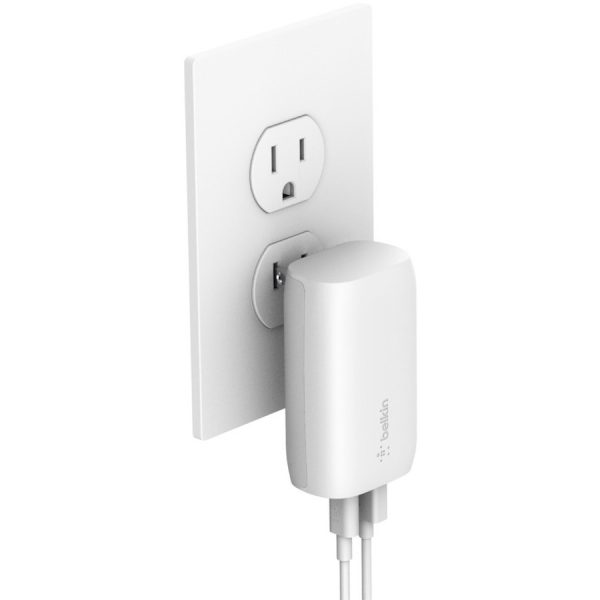 Belkin BoostCharge Dual Wall Charger with PPS (USB-C Cable with Lightning Connector included) - Power Adapter - Image 4