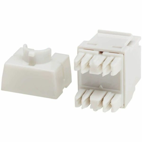 Eaton Tripp Lite Series Cat6a Keystone Jack - 4PPoE Compliant, 110/Krone, 568A/B, RJ45 Ethernet, White, TAA - Image 6
