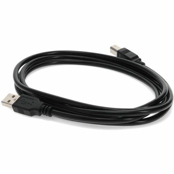 AddOn 12ft USB 2.0 (A) Male to USB 2.0 (B) Male Black Cable - Image 3