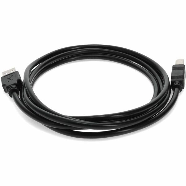 AddOn 12ft USB 2.0 (A) Male to USB 2.0 (B) Male Black Cable - Image 4