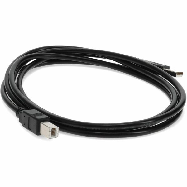 AddOn 12ft USB 2.0 (A) Male to USB 2.0 (B) Male Black Cable - Image 7